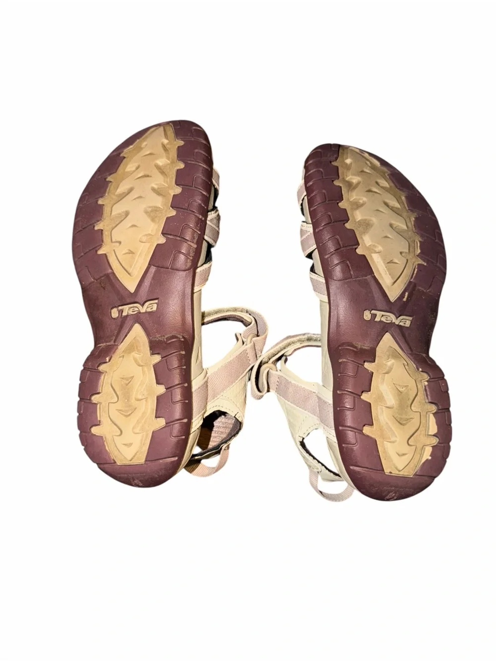 Teva Tirra Women’s Sport Sandals Size 8 Beige Pink Adjustable Straps